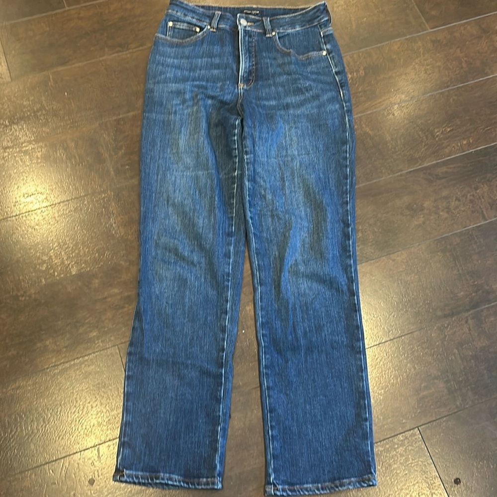 Universal Standard High Rise Skinny Jeans Whiskered Sz 1 30 x 30